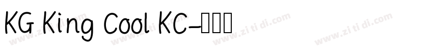 KG King Cool KC字体转换